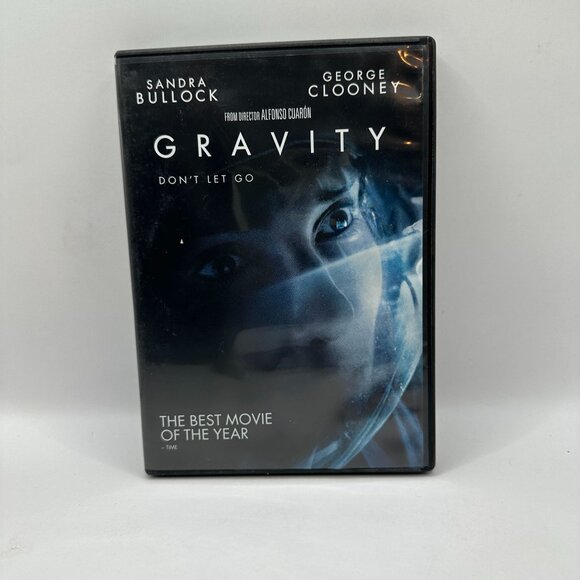 Gravity Sandra Bullock George Clooney Warner Bros DVD 2013 PG-13 Space SciFi - Picture 2 of 4
